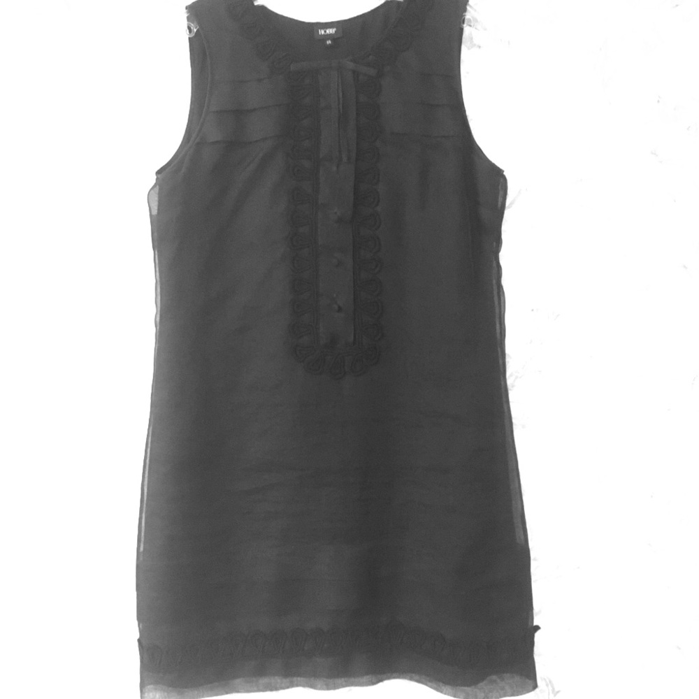 Hobbs Black Tuxedo Shift Dress